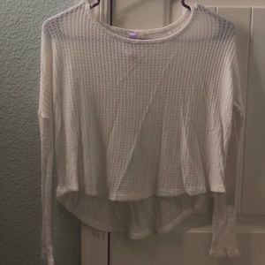 Francesca’s white crop top!